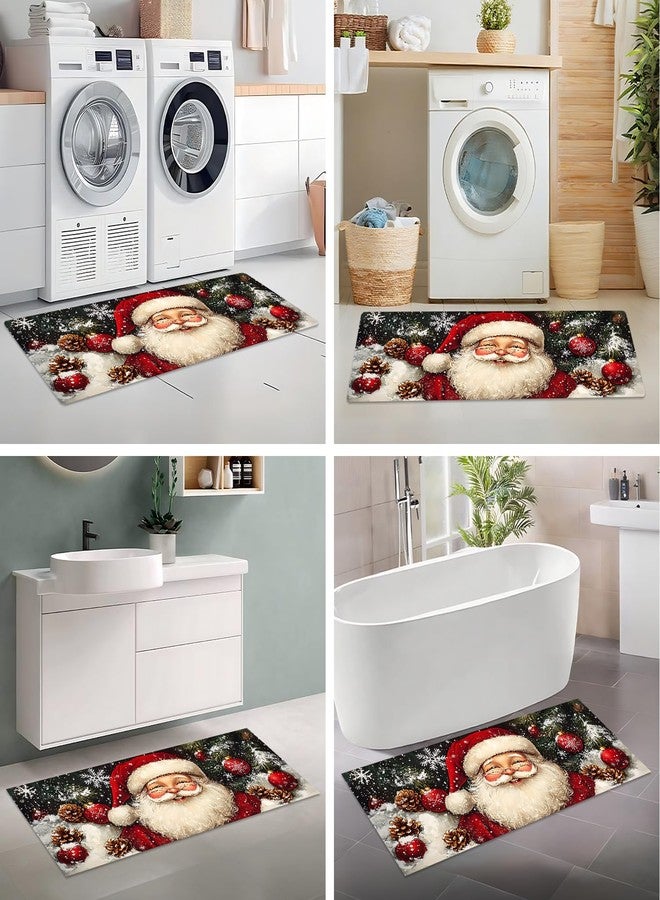 THISFIND Christmas Laundry Room Runner Rug 20x47 inch Holiday Decor Runners for Kitchen Non-Slip Waterproof Long Carpet for Living Room Laundry (#13, 20x47 inch) - Image 5